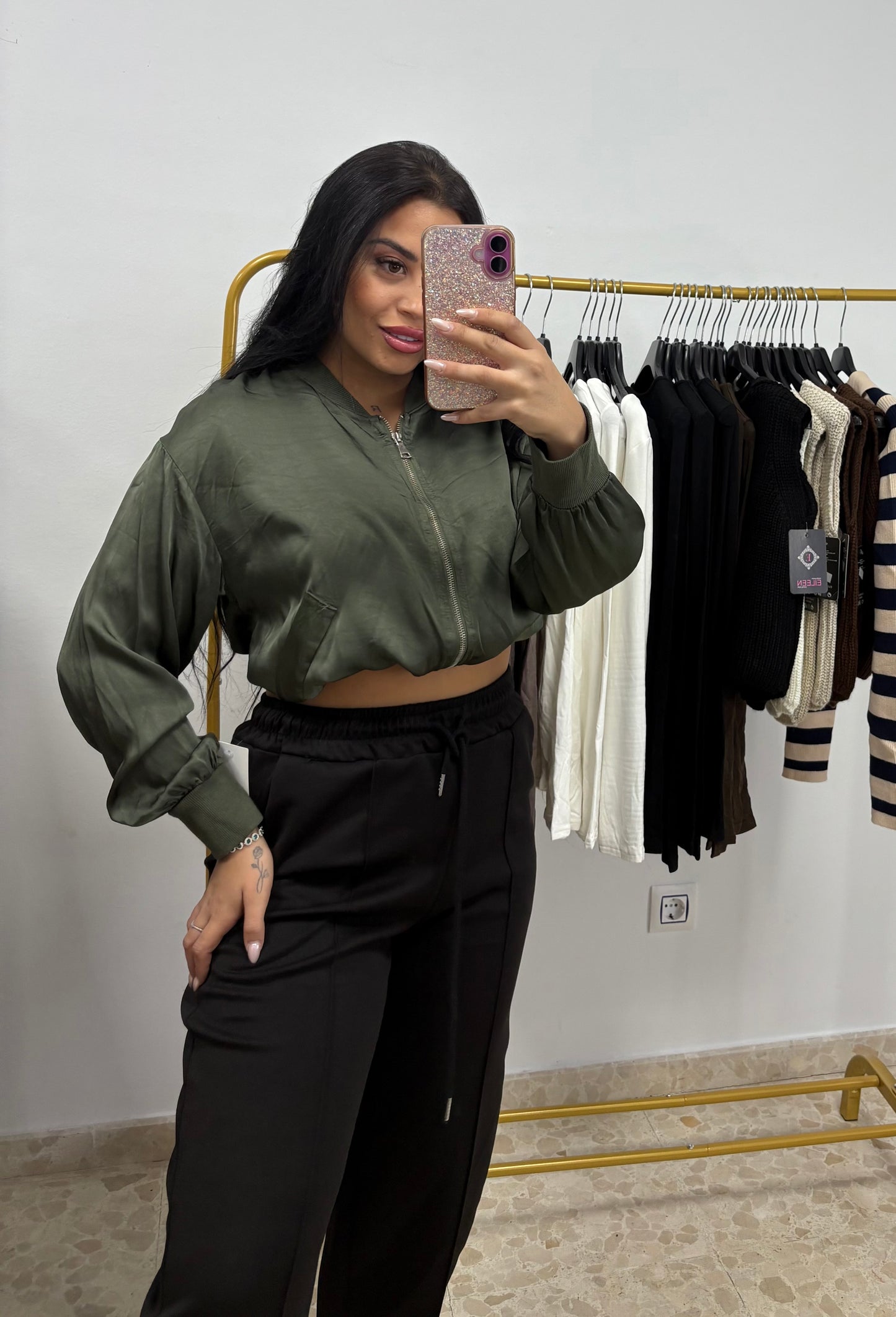 BOMBER SATINADA