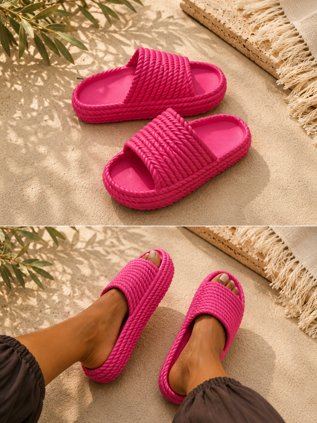 CHANCLAS TRENZADAS