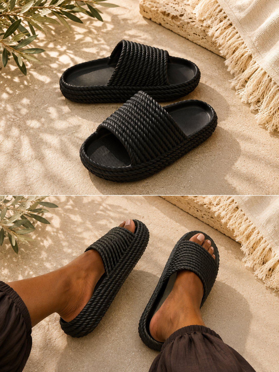 CHANCLAS TRENZADAS